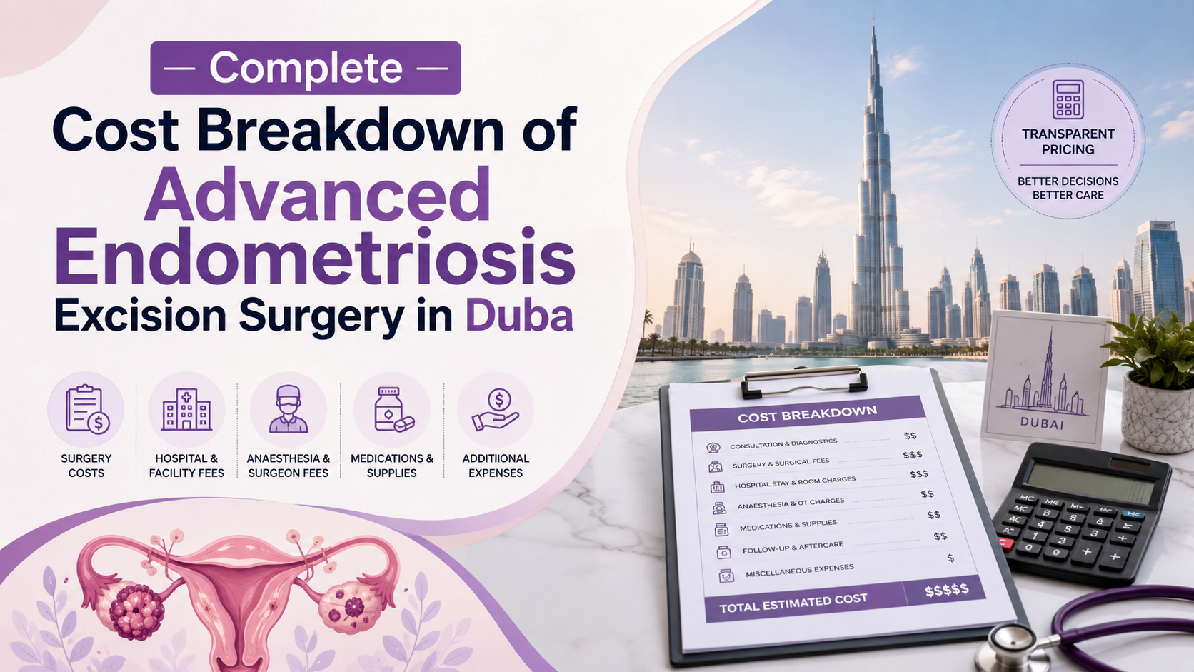 Complete Cost Breakdown of Advanced Endometriosis Excision Surgery in Dubai