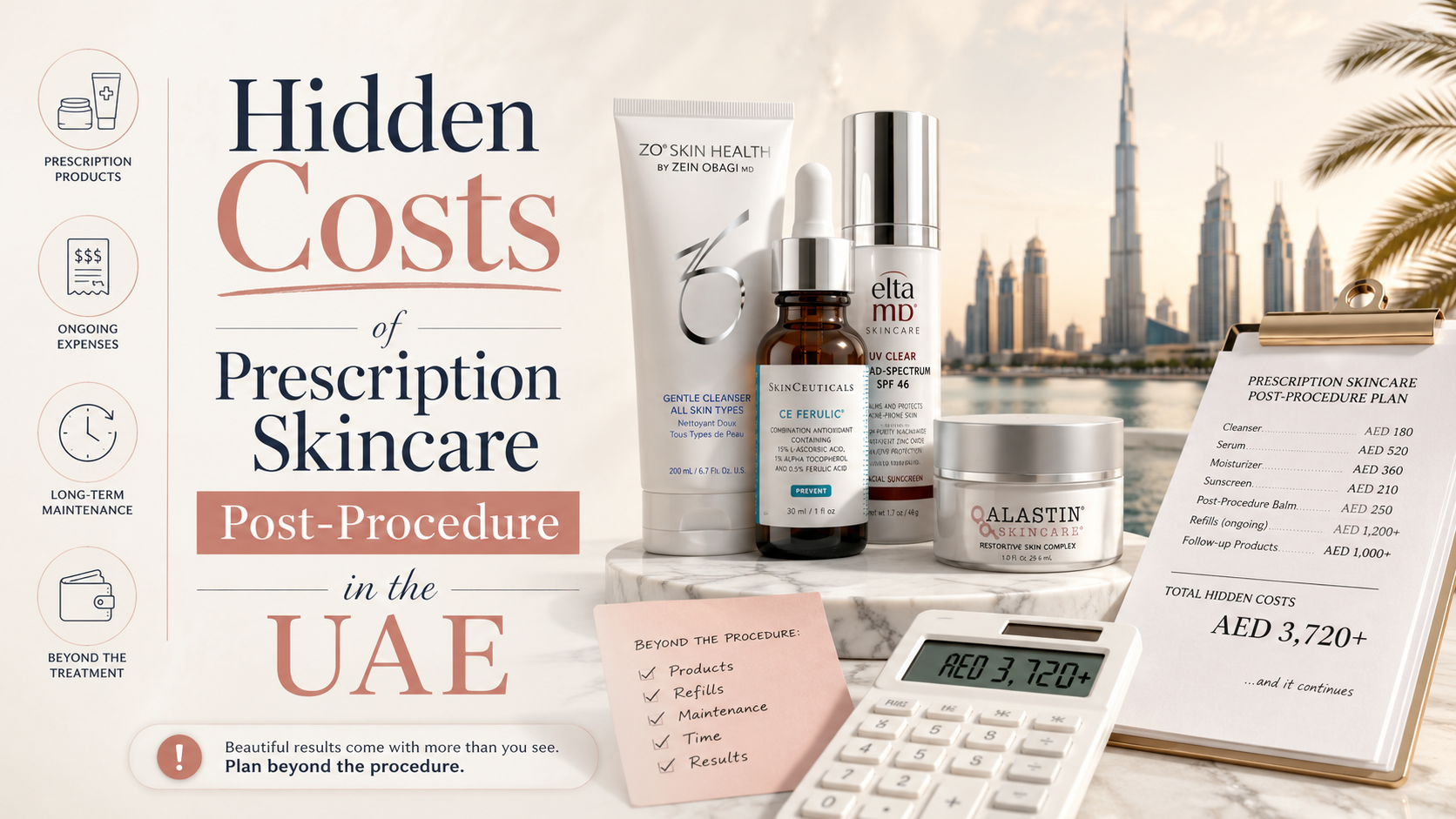 Hidden Costs of Prescription Skincare Post-Procedure in the UAE